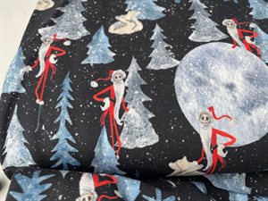 Bomuldsjersey - a nightmare before christmas